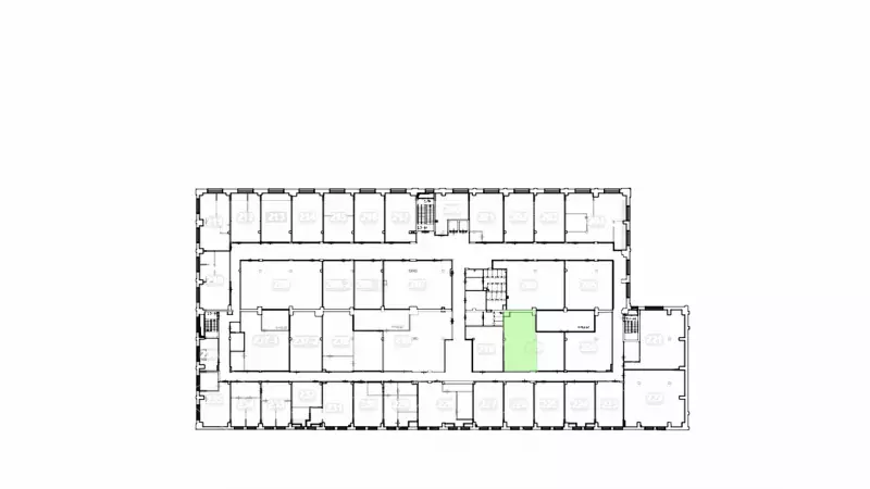 Аренда офиса 45 кв.метров, 2 этаж-99. План объекта
