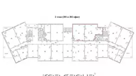 Аренда офиса 150.3 кв.метров, 2 этаж-99. План объекта