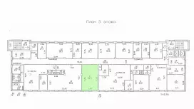 Аренда офиса 50.4 кв.метров, 5 этаж-99. План объекта