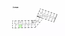 Продажа офиса 25.58 кв.метров, 3 этаж-99. План объекта