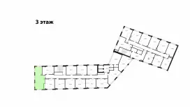 Продажа офиса 54.11 кв.метров, 3 этаж-99. План объекта