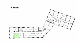 Продажа офиса 26.37 кв.метров, 4 этаж-99. План объекта