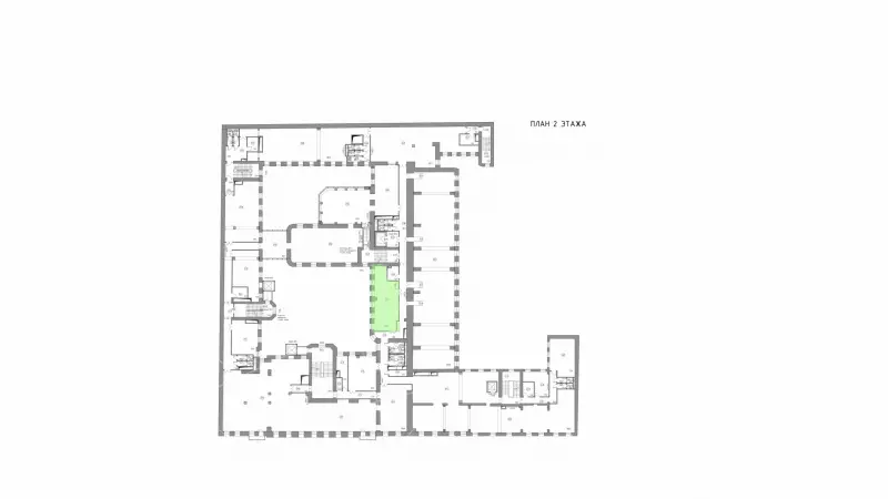 Аренда офиса 53 кв.метров, 2 этаж-99. План объекта