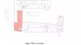 Без комиссии. 1580, 800 м2 лофт пространство-99. План объекта