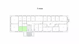 Аренда склада 27.4 кв.метров, 3 этаж-99. План объекта