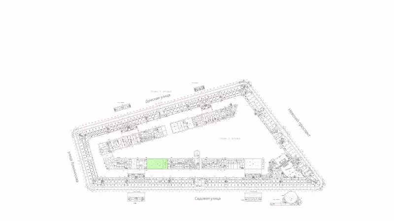 Аренда помещения 577 кв.метров, 1 этаж-99. План объекта