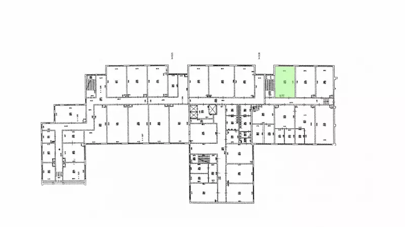 Аренда офиса 55 кв.метров, 2 этаж-99. План объекта