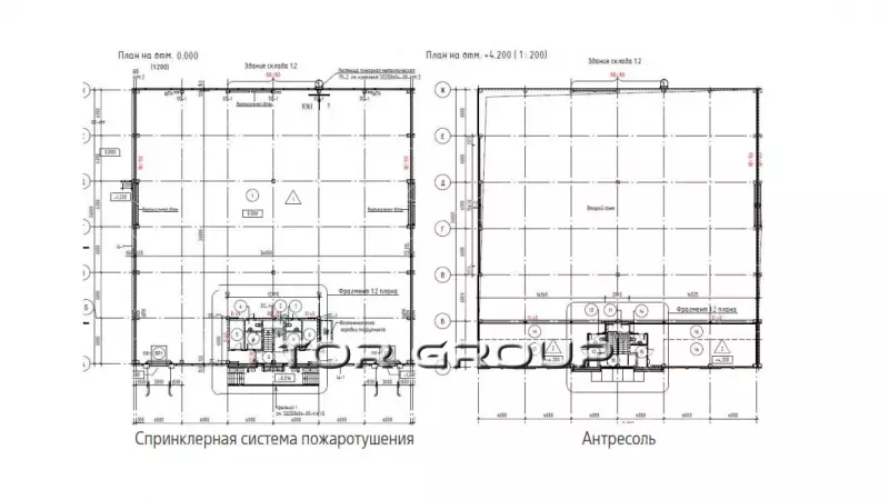 Продажа склад/производство 1495 м2-99. План объекта