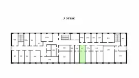 Аренда офиса 25.35 кв.метров, 3 этаж-99. План объекта