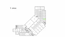 Аренда офиса 17 кв.метров, 5 этаж-99. План объекта