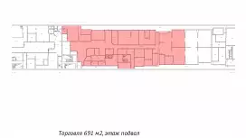 Общепит, подвал 691 м2-99. План объекта
