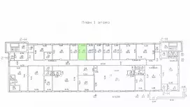 Аренда офиса 16.5 кв.метров, 1 этаж-99. План объекта