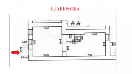 Аренда торгового помещения 80 кв.метров, 1 этаж-99. План объекта