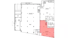 Продажа универсального помещения 273.7 кв.метров, 1 этаж-99. План объекта