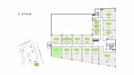 Продажа офиса 69.2 кв.метров, 5 этаж-99. План объекта