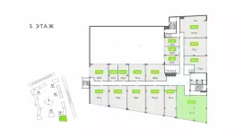 Продажа офиса 157.8 кв.метров, 5 этаж-99. План объекта
