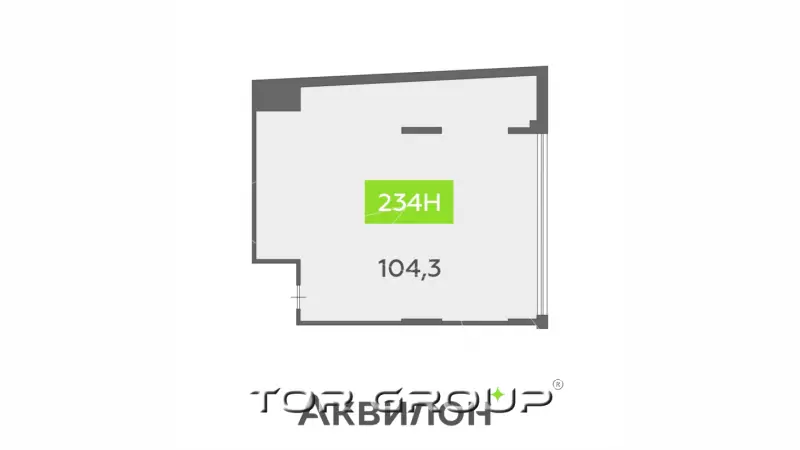 Продажа офиса 104.3 кв.метров, 7 этаж-99. План объекта