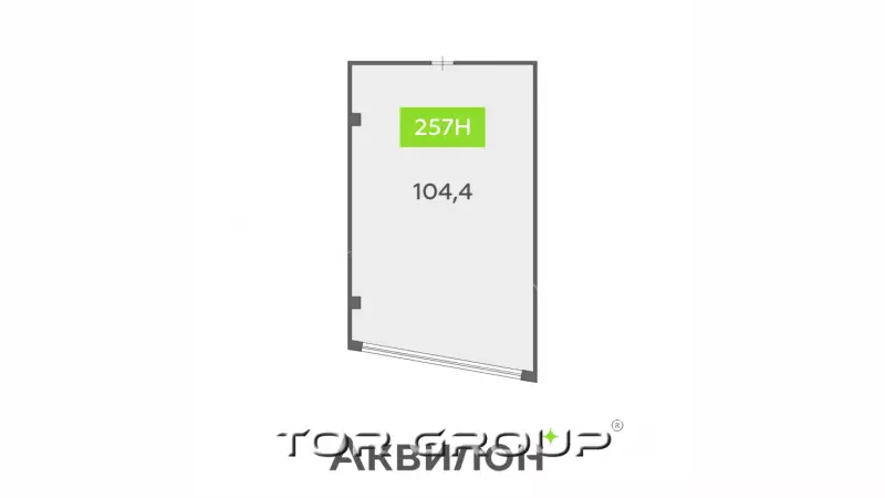 Продажа офиса 104.4 кв.метров, 8 этаж-99. План объекта