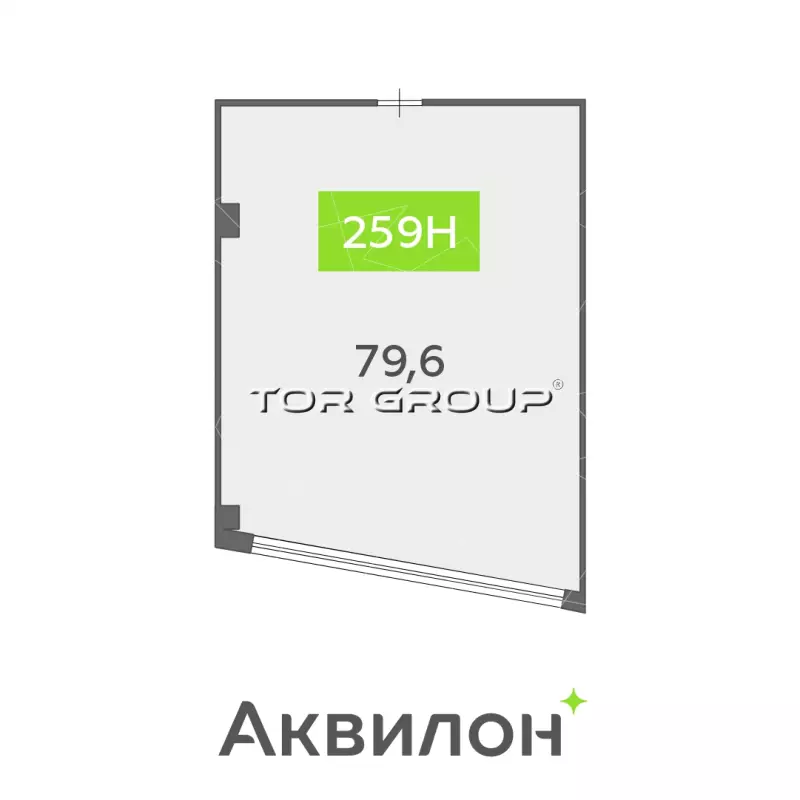 Продажа офиса 79.6 кв.метров, 8 этаж-99. План объекта