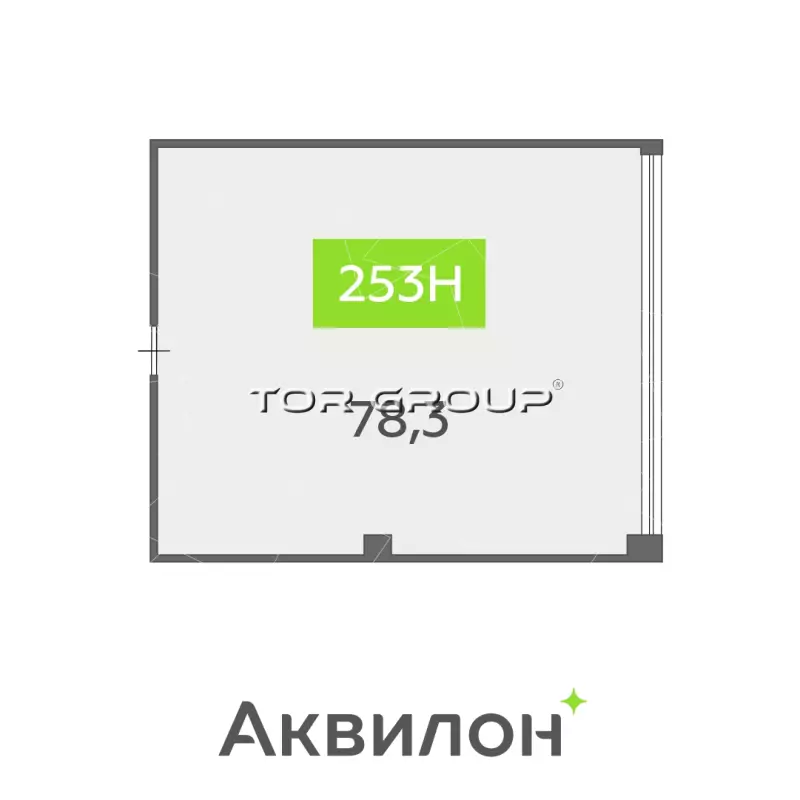 Продажа офиса 78.3 кв.метров, 8 этаж-99. План объекта