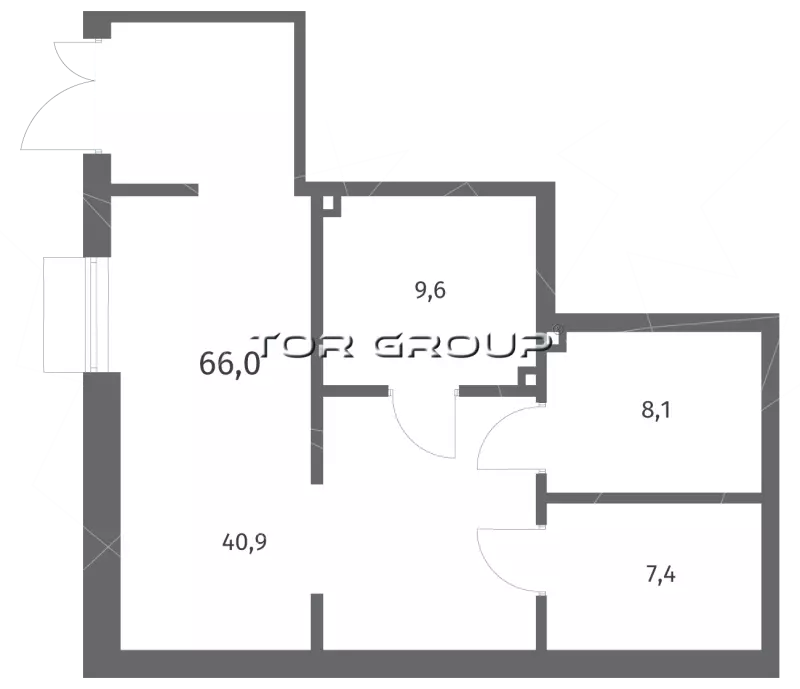 Продажа универсального помещения 66 кв.метров, 1 этаж-99. План объекта
