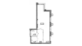 Продажа универсального помещения 58.2 кв.метров, 1 этаж-99. План объекта