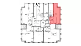 Продажа универсального помещения 58.2 кв.метров, 1 этаж-99. План объекта