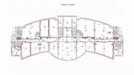 Аренда офиса 59 кв.метров, 4 этаж-99. План объекта