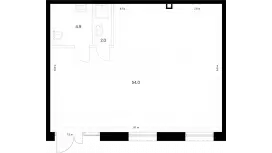 Продажа универсального помещения 60.9 кв.метров, 1 этаж-99. План объекта
