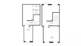 Продажа универсального помещения 158.2 кв.м, 1этаж-99. План объекта
