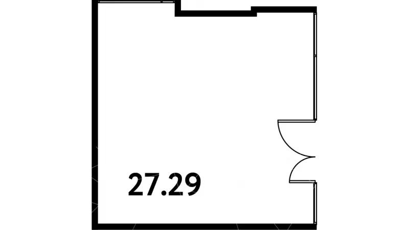 Продажа универсального помещения 27.87 кв.м, 3этаж-99. План объекта