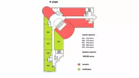 Аренда офиса 49.8 кв.метров, 5 этаж-99. План объекта
