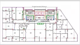 Аренда офиса 799.8 кв.метров, 10 этаж-99. План объекта