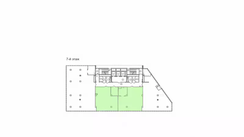 Аренда офиса 150.7 кв.метров, 7 этаж-99. План объекта