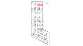Продажа  16.5 кв.метров, 4 этаж-99. План объекта