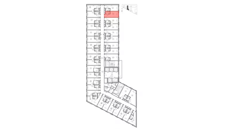 Продажа  16.5 кв.метров, 4 этаж-99. План объекта