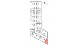 Продажа  15.5 кв.метров, 4 этаж-99. План объекта