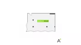 Продажа офиса 93.69 кв.метров, 2 этаж-99. План объекта