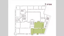 Аренда офиса 1029.2 кв.метров, 2 этаж-99. План объекта