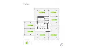 Продажа офиса 632.56 кв.метров, 4 этаж-99. План объекта