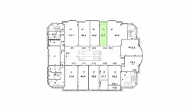 Аренда офиса 29 кв.метров, 4 этаж-99. План объекта