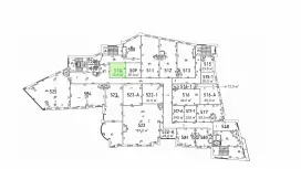 Аренда офиса 36.8 кв.метров, 5 этаж-99. План объекта