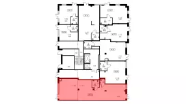 Продажа универсального помещения 123.8 кв.м, 1этаж-99. План объекта