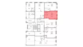 Продажа универсального помещения 42.5 кв.м, 1 этаж-99. План объекта
