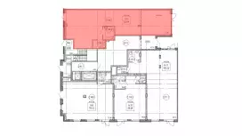 Продажа универсального помещения 123.2 кв.м, 1этаж-99. План объекта