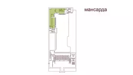 Аренда офиса 151.3 кв.метров, Мансарда этаж-99. План объекта