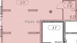 Продажа универсального помещения 88.3 кв.м, 1 этаж-99. План объекта
