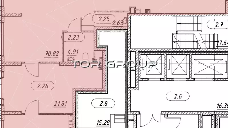 Продажа универсального помещения 117.22 кв.м,1этаж-99. План объекта