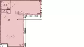 Продажа универсального помещения 71.9 кв.м, 1 этаж-99. План объекта