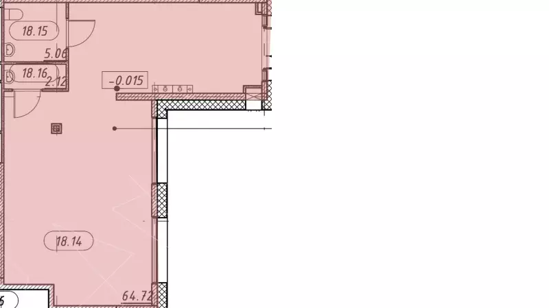 Продажа универсального помещения 71.9 кв.м, 1 этаж-99. План объекта